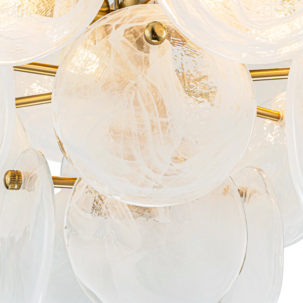 BrassTieredOpalSwirlGlassSemiFlushChandelier_14