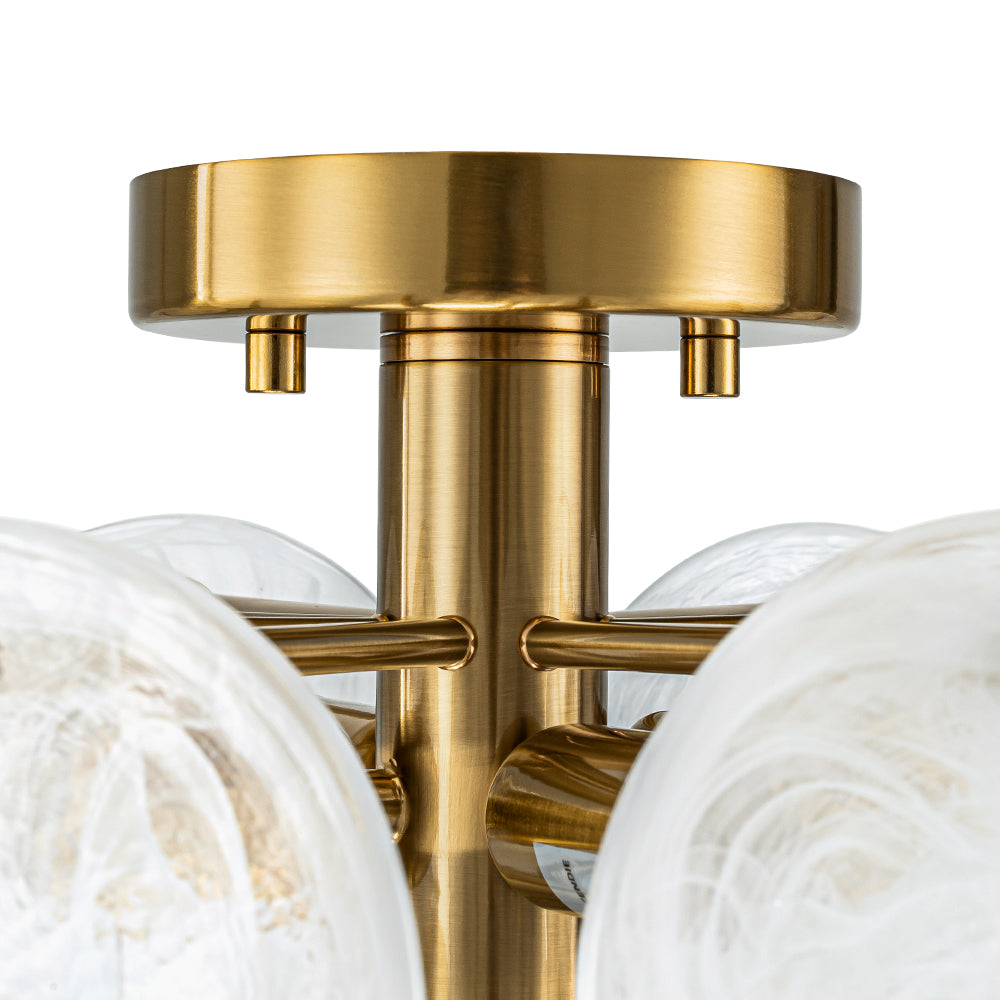 BrassTieredOpalSwirlGlassSemiFlushChandelier_15
