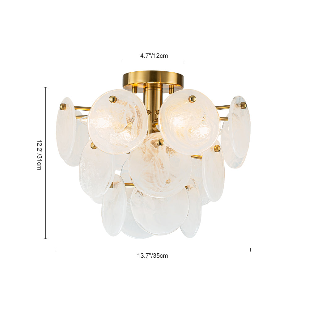 BrassTieredOpalSwirlGlassSemiFlushChandelier_16
