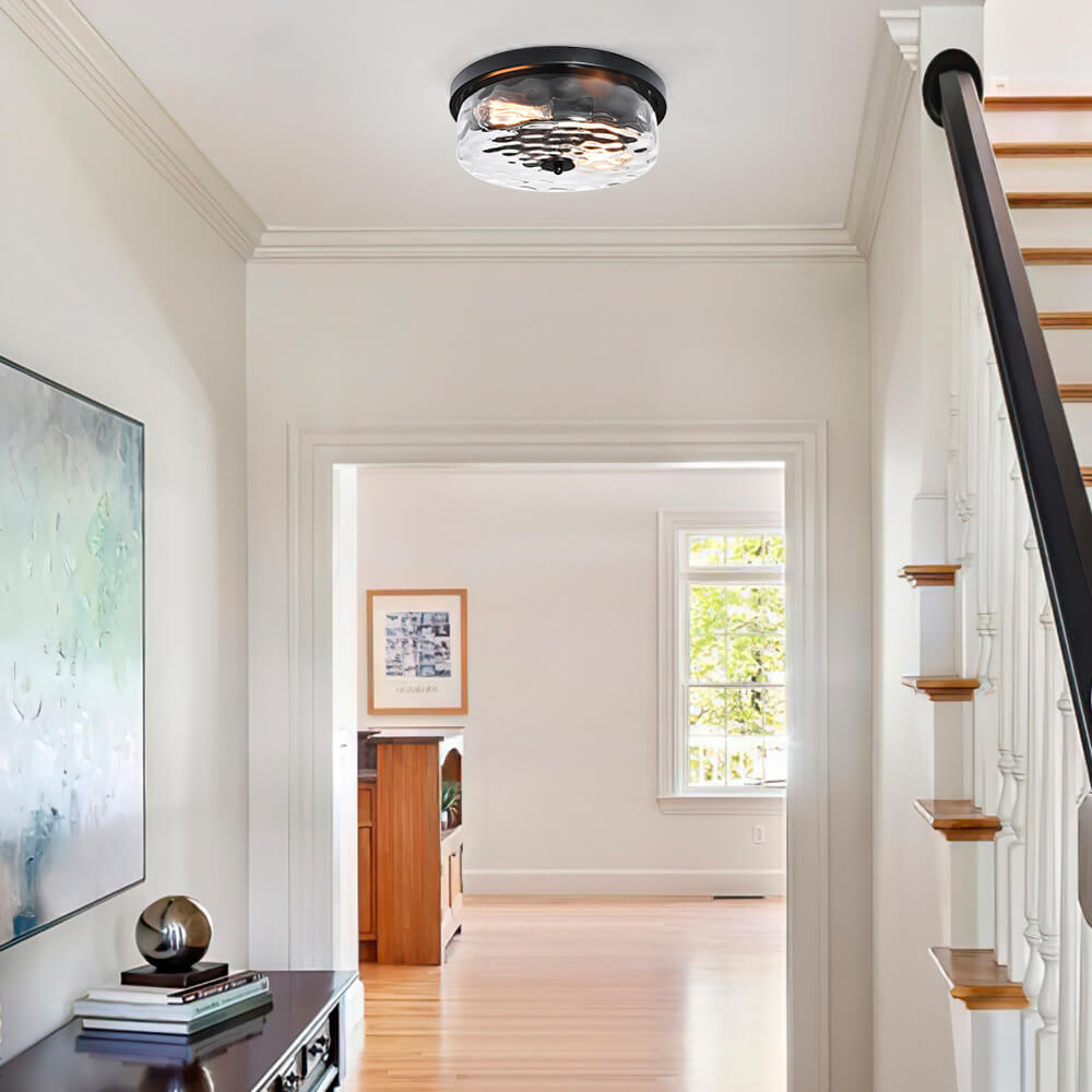 HammeredGlassFlushMountCeilingLight_2