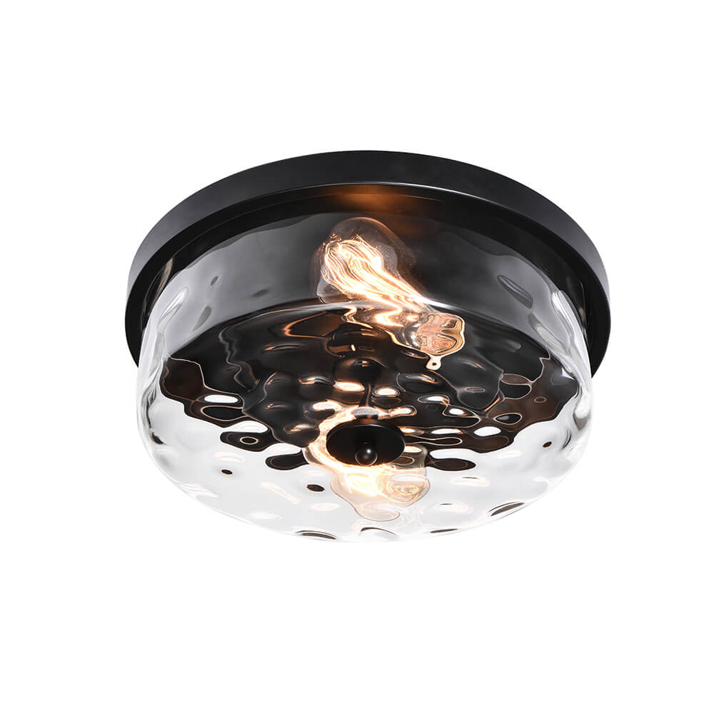 HammeredGlassFlushMountCeilingLight_5