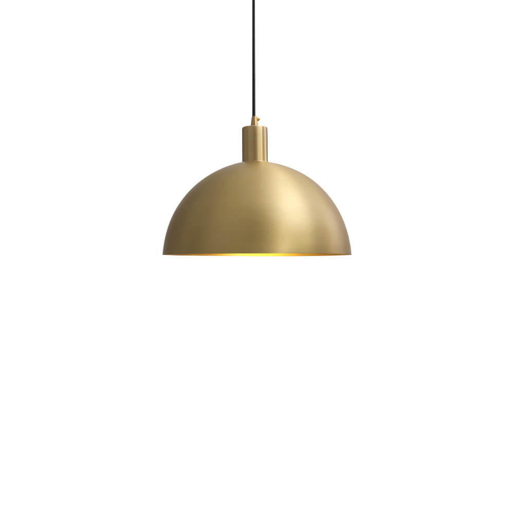 ModernBrassSingleDomePendantLight_3