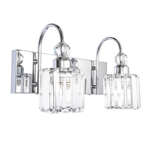 Modern Crystal Vanity Wall Sconce
