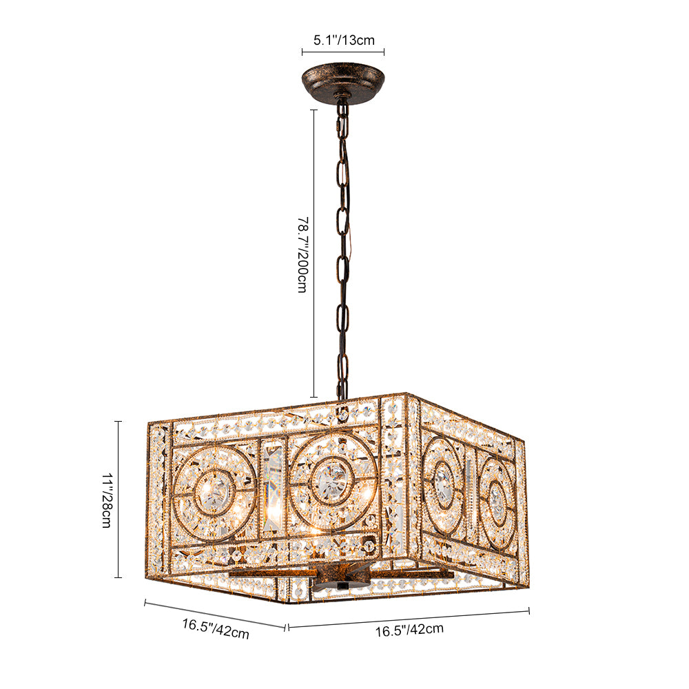 Moroccan_Glam_Antique_Crystal_Square_Cage_Chandelier_15