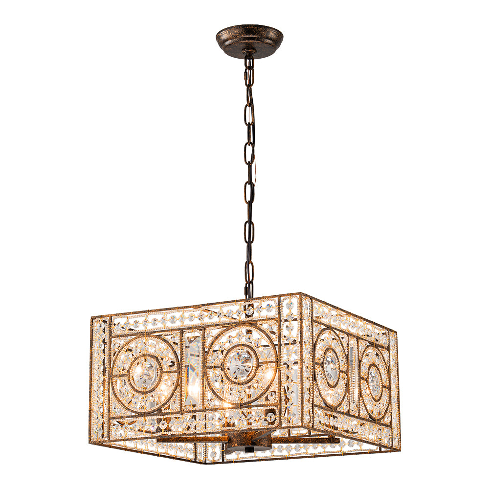 Moroccan_Glam_Antique_Crystal_Square_Cage_Chandelier_3
