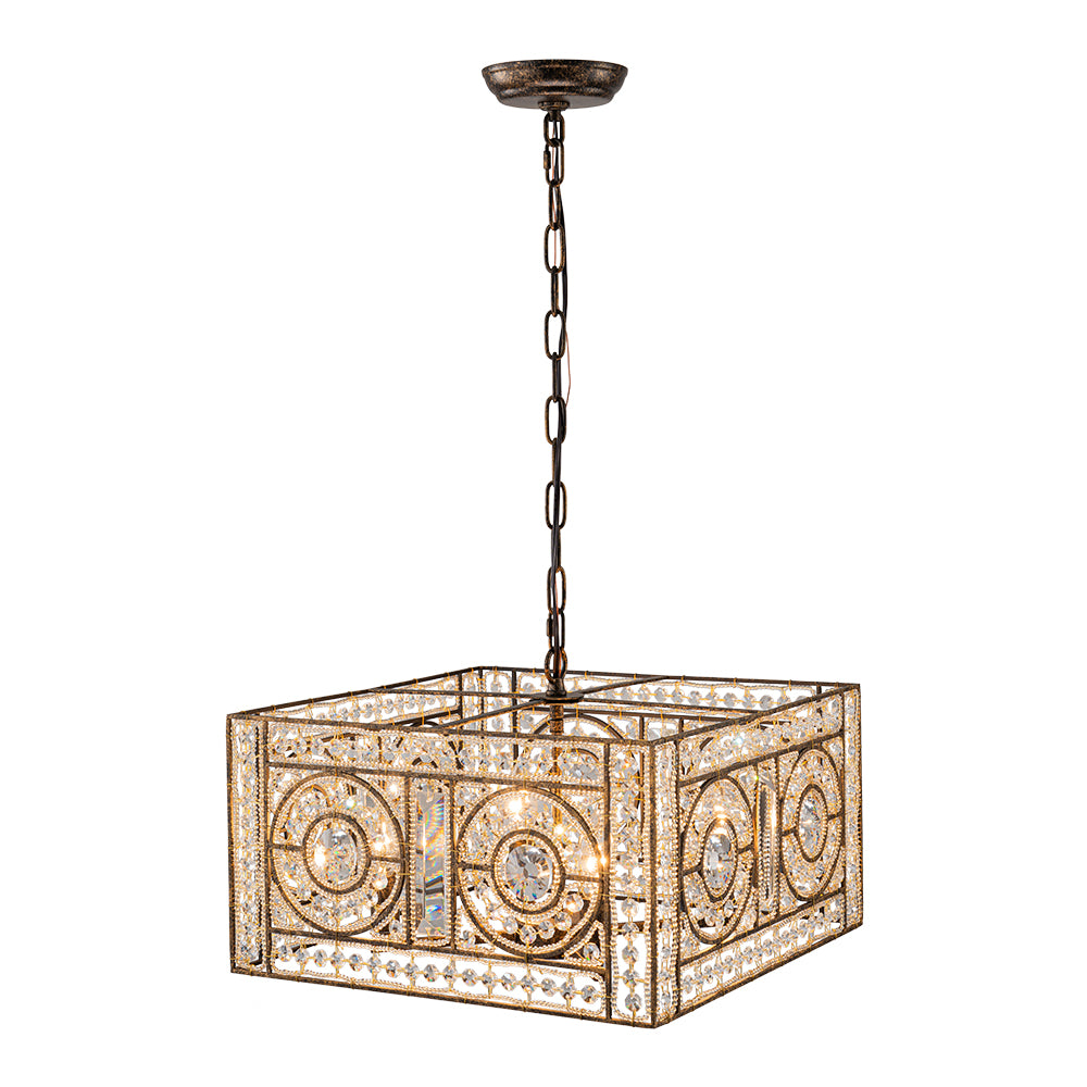 Moroccan_Glam_Antique_Crystal_Square_Cage_Chandelier_5