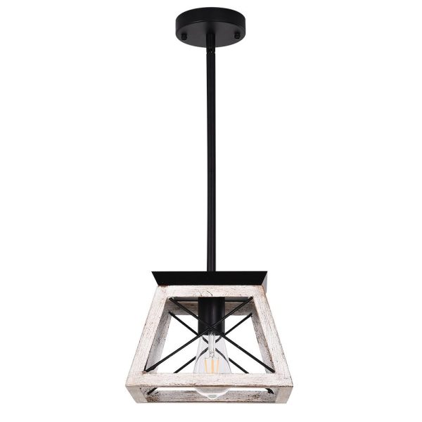 LightFixturesia-Modern Farmhouse Geometric Lantern Pendant Light-Pendant Light-Default Title-