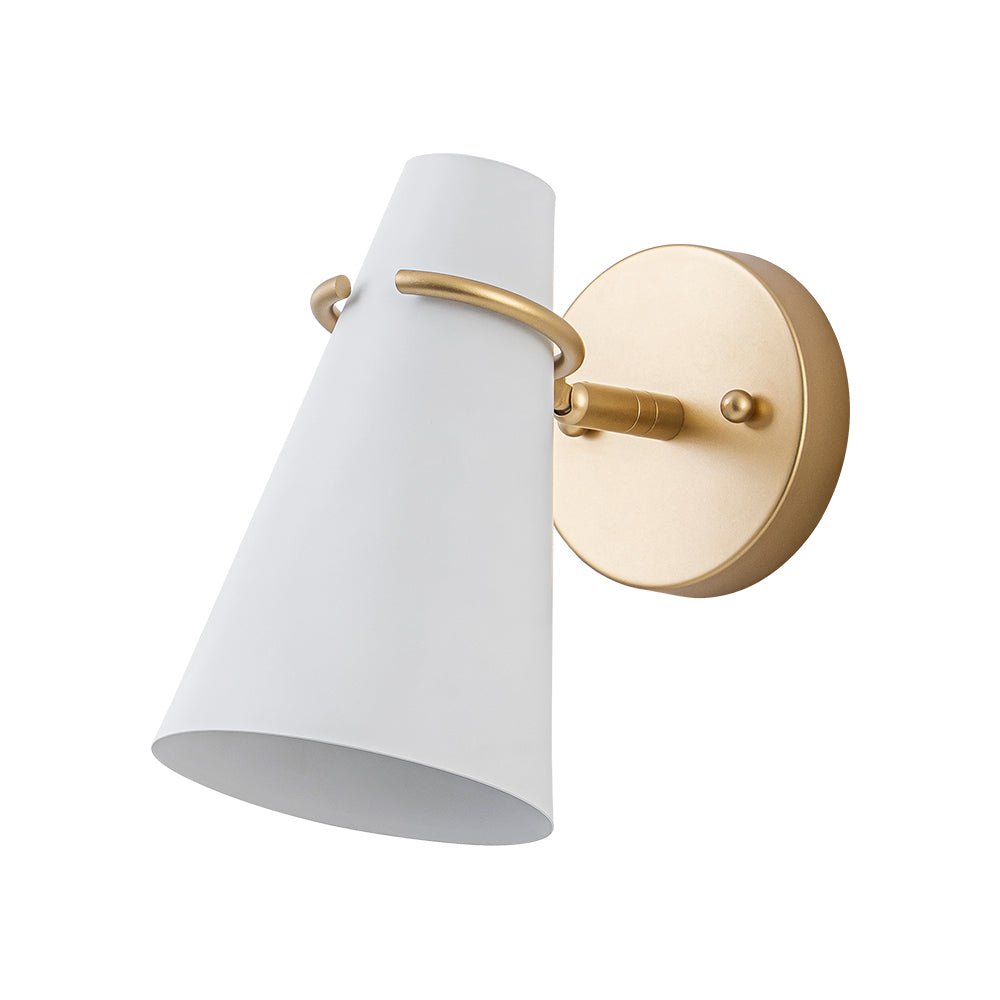 lightfixturesusa-1-light-adjustable-head-metal-cone-vanity-wall-sconce-ceiling-light-white-7214912