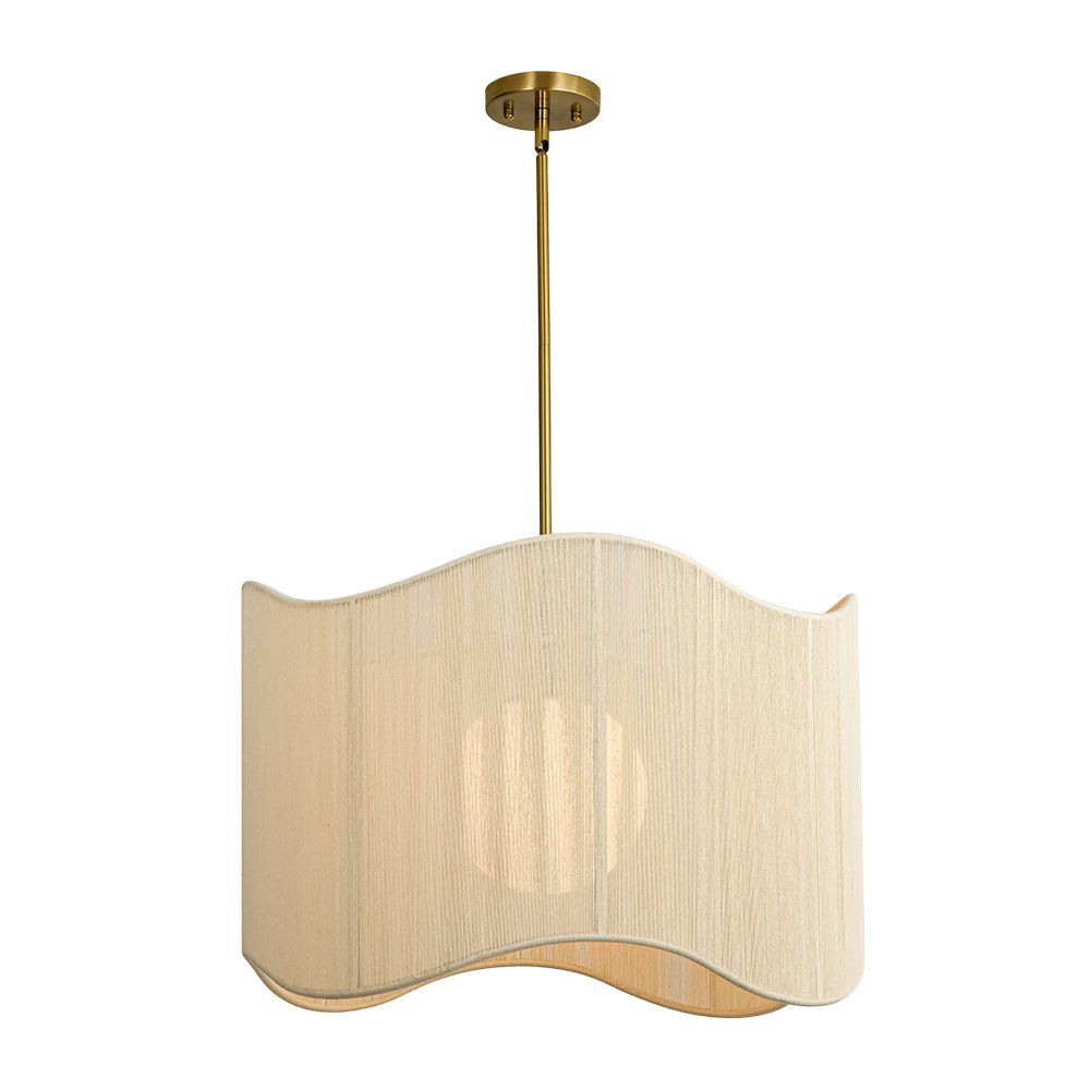 lightfixturesusa-1-light-beige-woven-thread-wavy-drum-cage-chandelier-chandelier-beige-4427729