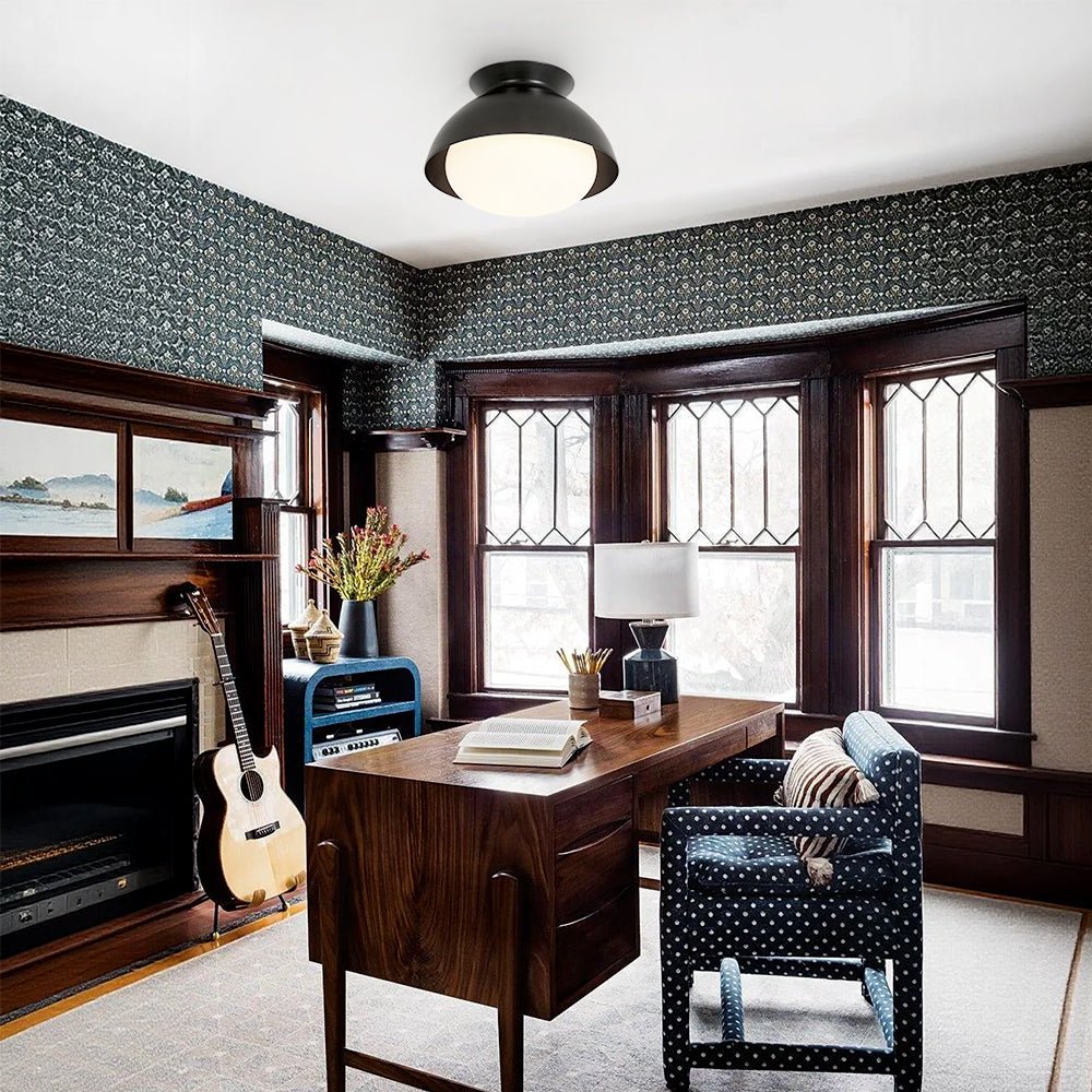 lightfixturesusa-1-light-black-dome-frosted-glass-shade-semi-flush-mount-ceiling-light-black-3211032