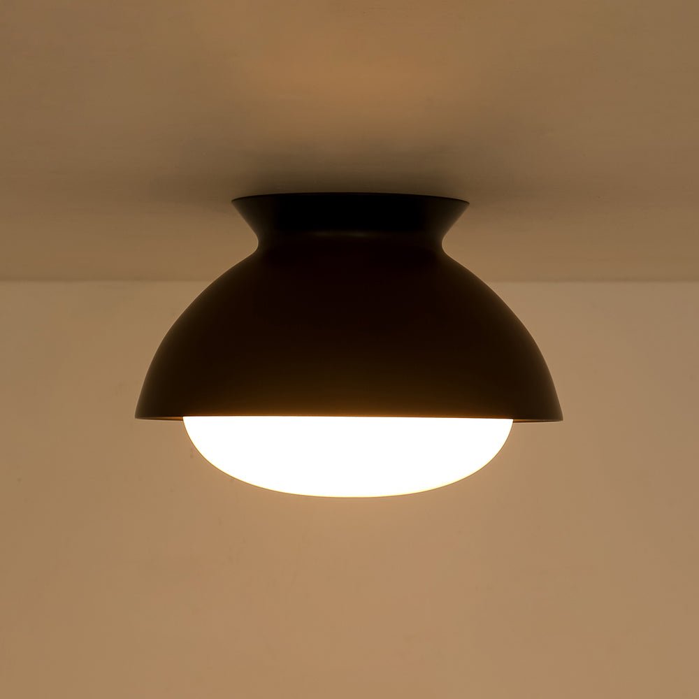 lightfixturesusa-1-light-black-dome-frosted-glass-shade-semi-flush-mount-ceiling-light-black-3864871