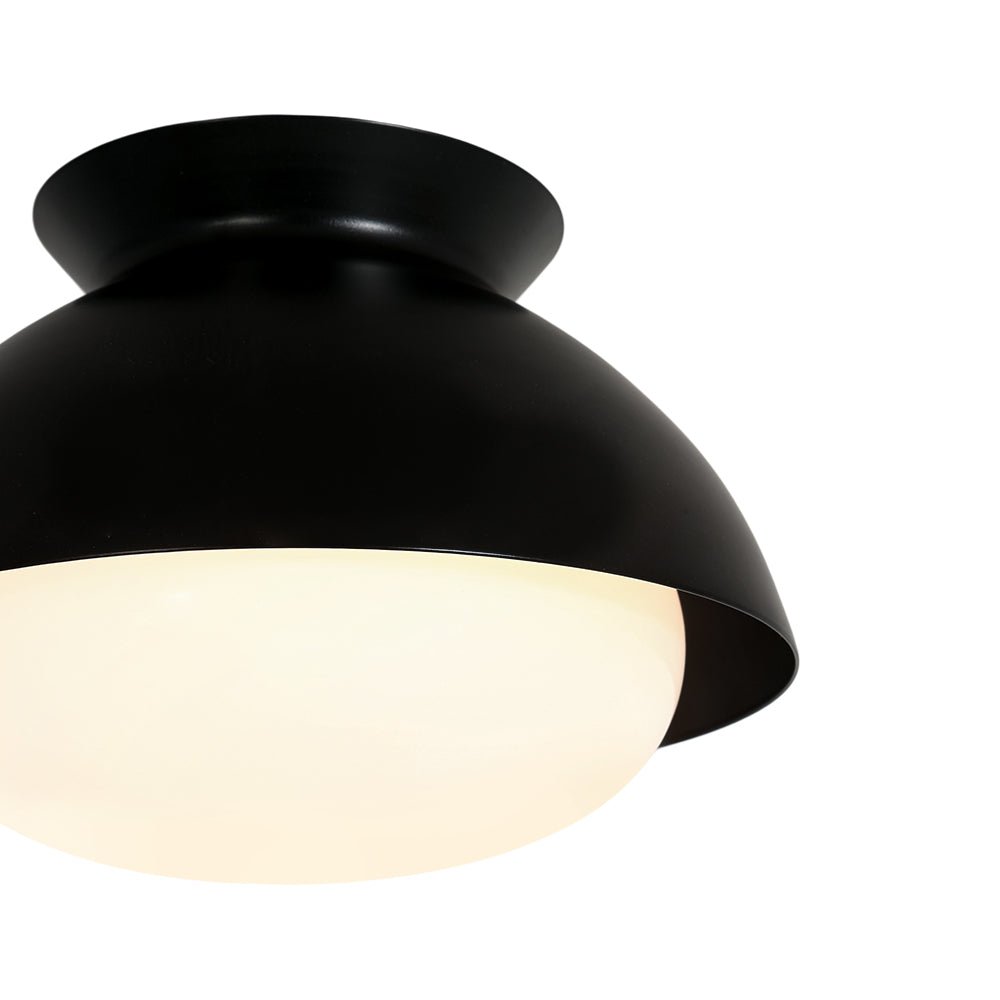 lightfixturesusa-1-light-black-dome-frosted-glass-shade-semi-flush-mount-ceiling-light-black-8311488