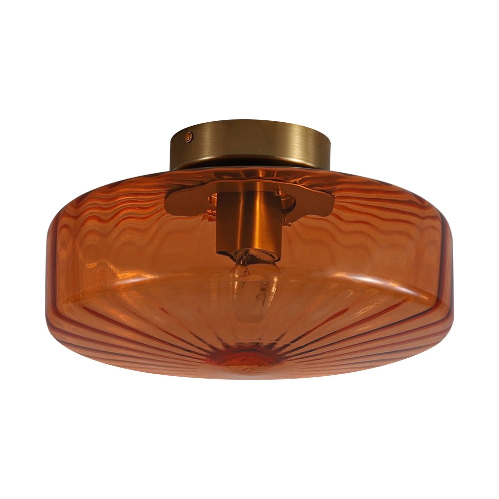 lightfixturesusa-1-light-caramel-amber-ribbed-glass-round-semi-flush-mount-ceiling-light-188-in-1278657
