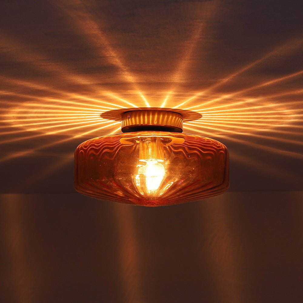 lightfixturesusa-1-light-caramel-amber-ribbed-glass-round-semi-flush-mount-ceiling-light-188-in-2041519