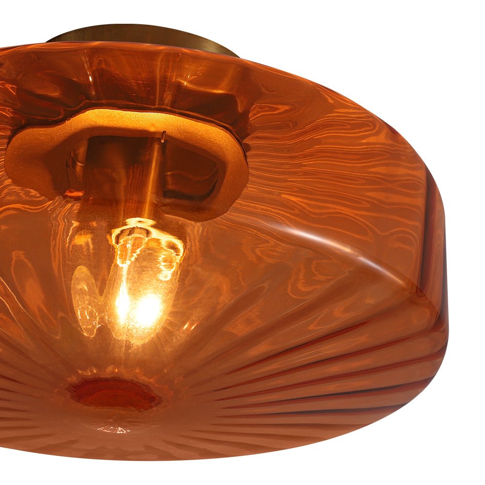 lightfixturesusa-1-light-caramel-amber-ribbed-glass-round-semi-flush-mount-ceiling-light-188-in-3057493