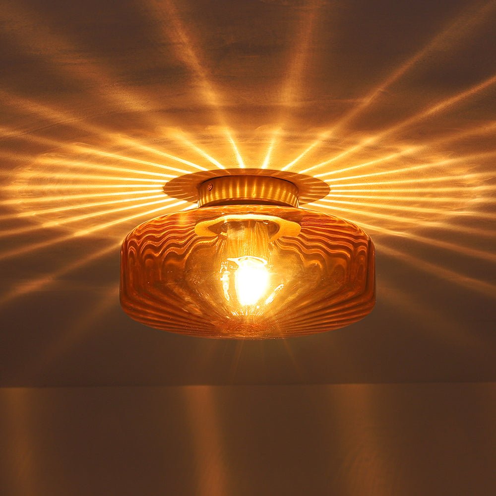 lightfixturesusa-1-light-caramel-amber-ribbed-glass-round-semi-flush-mount-ceiling-light-188-in-4233547