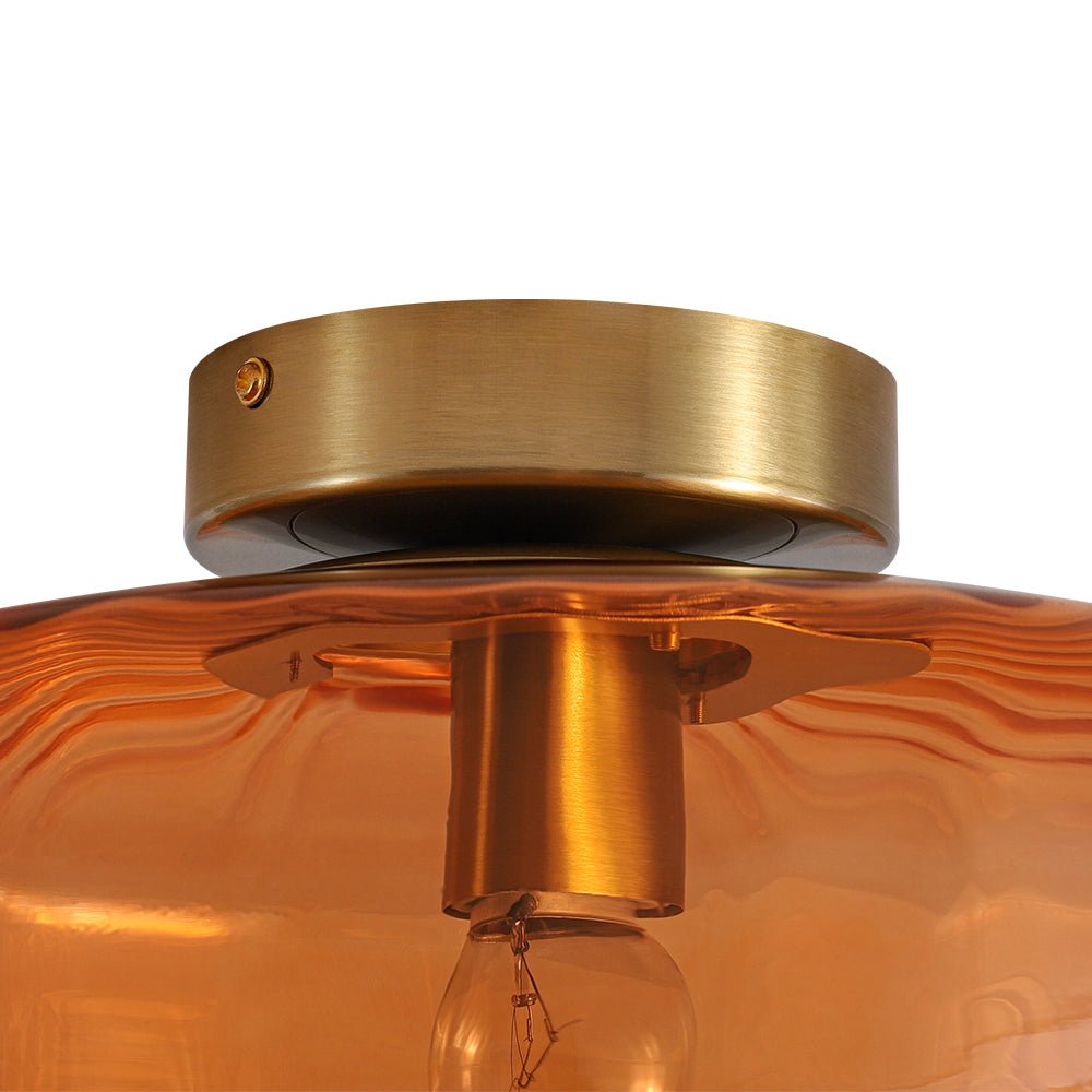 lightfixturesusa-1-light-caramel-amber-ribbed-glass-round-semi-flush-mount-ceiling-light-188-in-4478325