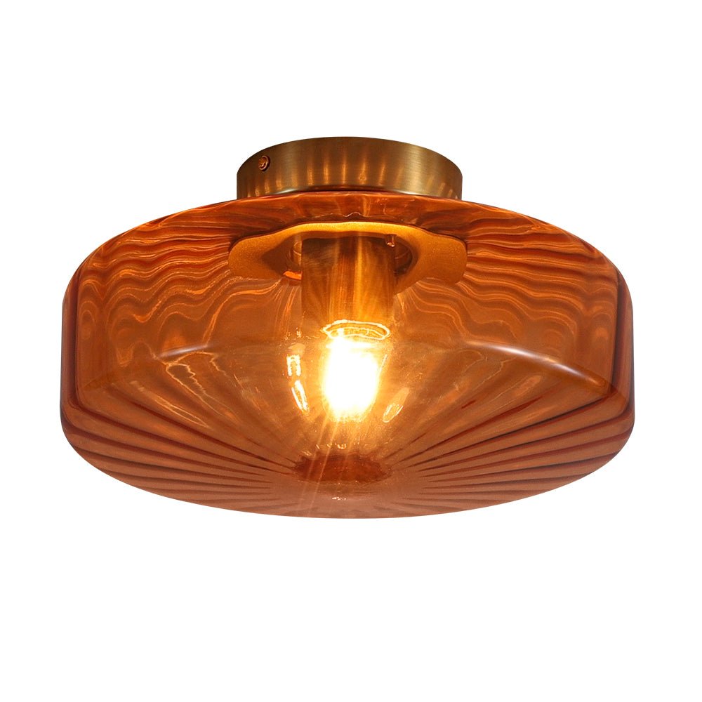 lightfixturesusa-1-light-caramel-amber-ribbed-glass-round-semi-flush-mount-ceiling-light-188-in-5429714