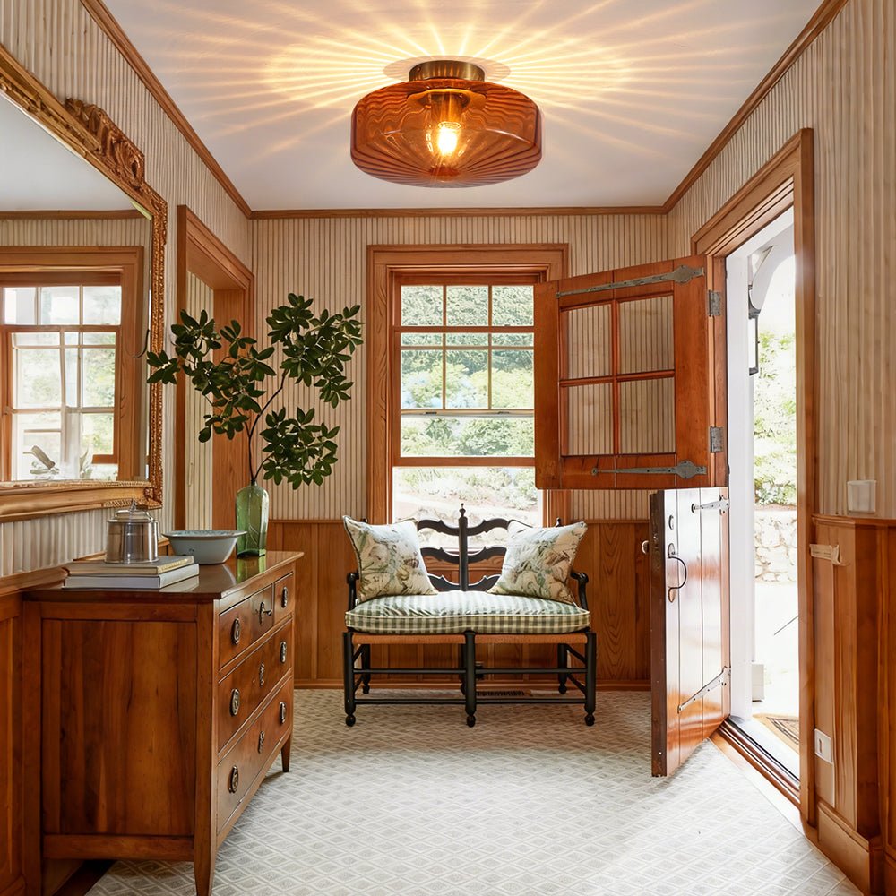 lightfixturesusa-1-light-caramel-amber-ribbed-glass-round-semi-flush-mount-ceiling-light-188-in-7789285