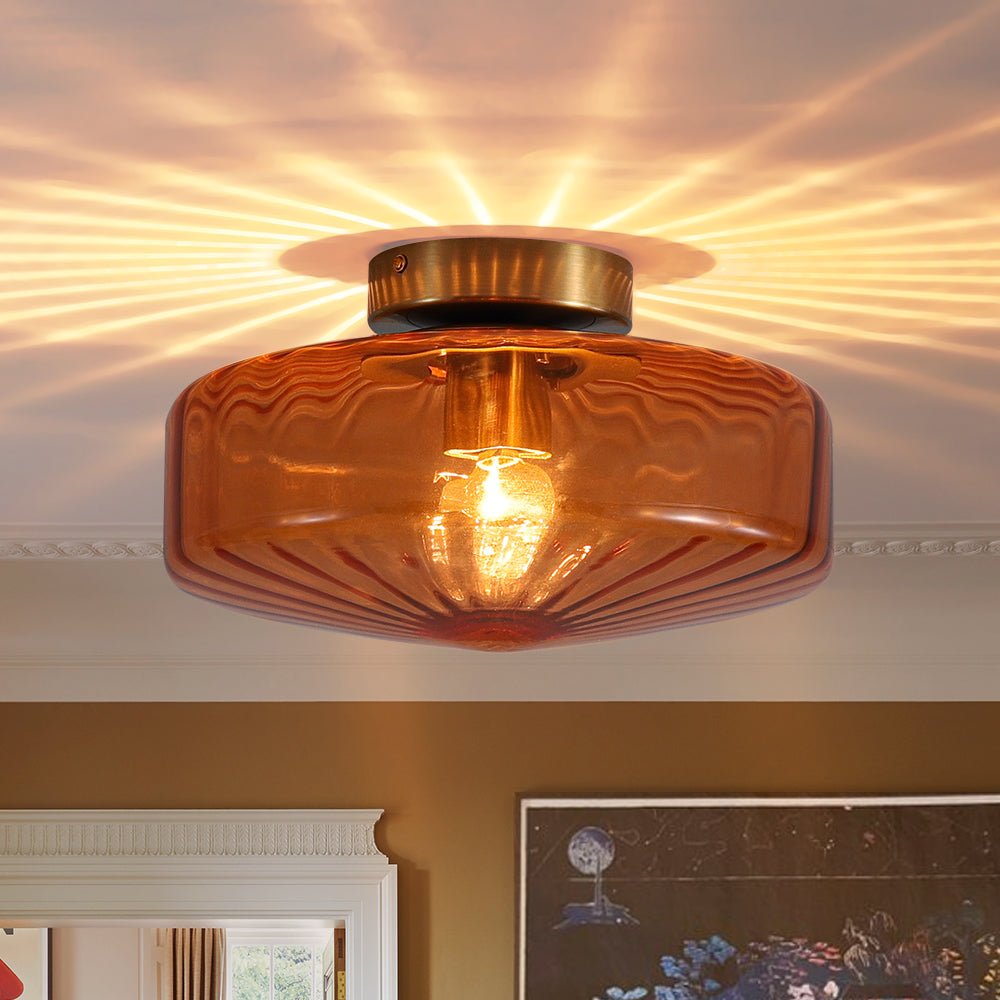 lightfixturesusa-1-light-caramel-amber-ribbed-glass-round-semi-flush-mount-ceiling-light-188-in-9449034