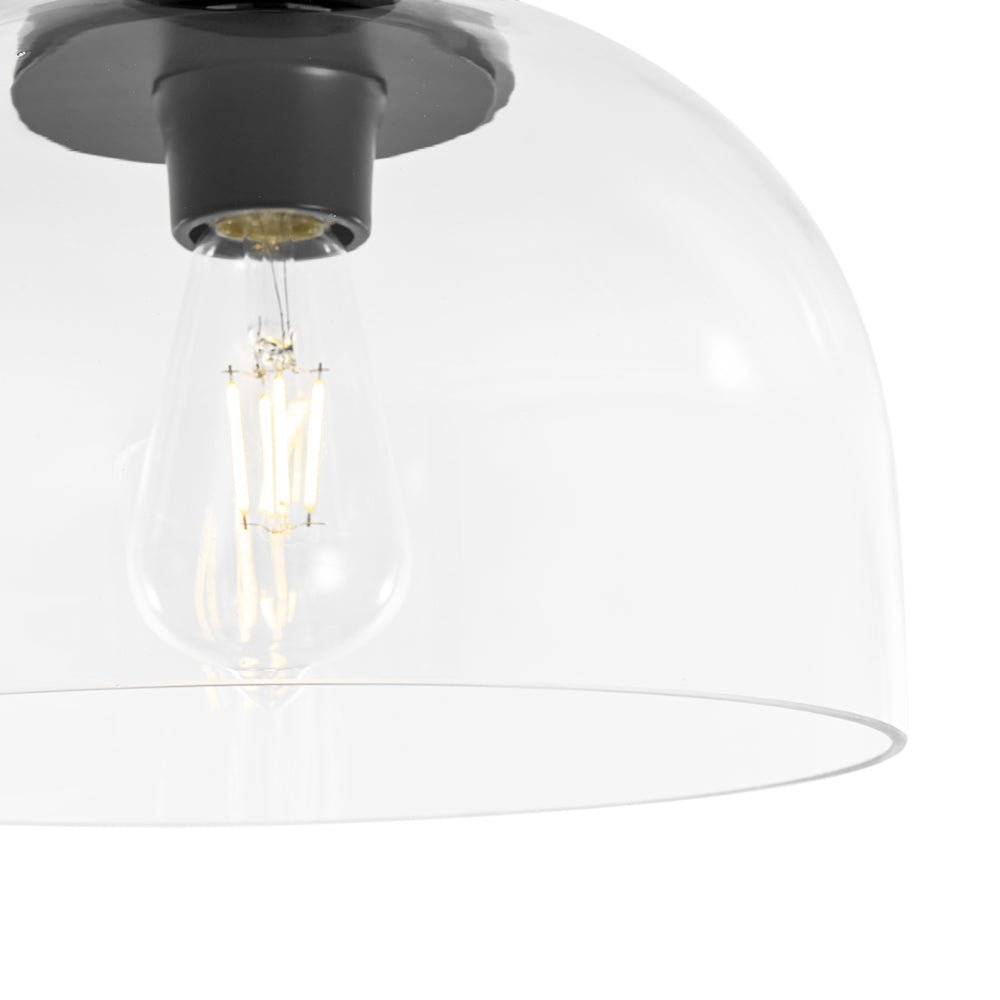 lightfixturesusa-1-light-clear-glass-dome-shade-semi-flush-mount-ceiling-light-black-780136
