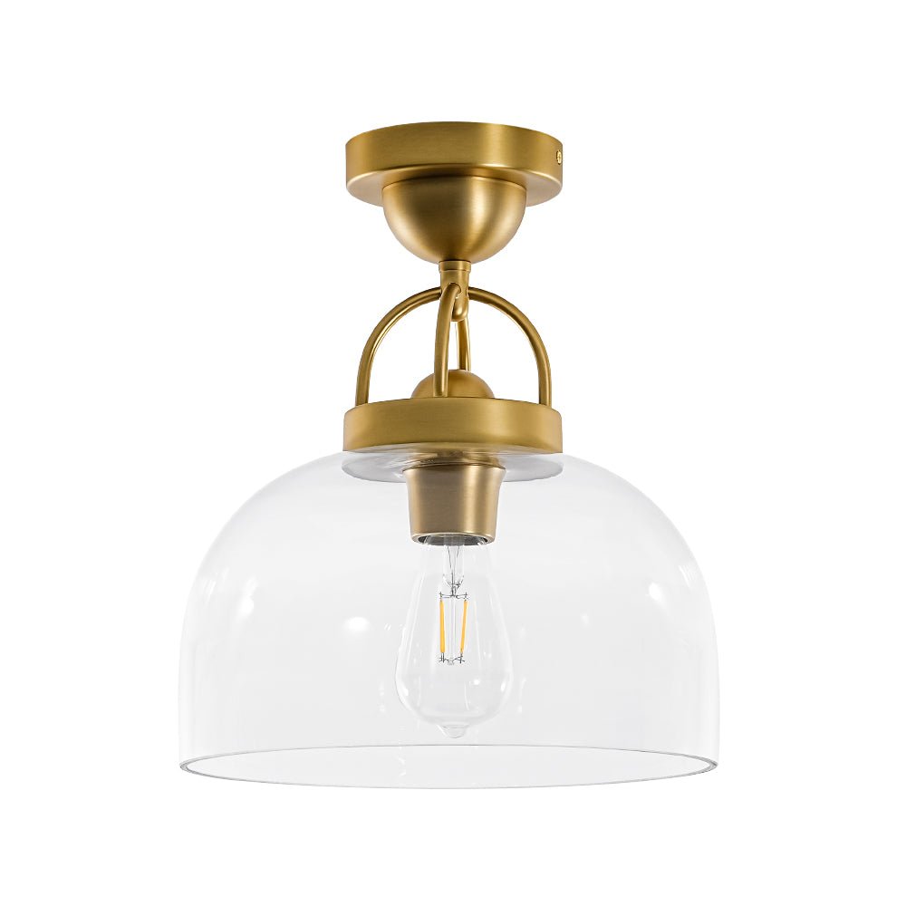 lightfixturesusa-1-light-clear-glass-dome-shade-semi-flush-mount-ceiling-light-brass-375896