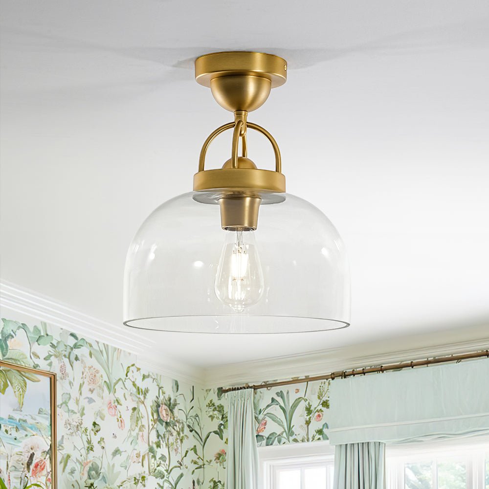 lightfixturesusa-1-light-clear-glass-dome-shade-semi-flush-mount-ceiling-light-brass-7238195