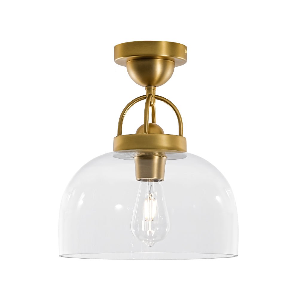 lightfixturesusa-1-light-clear-glass-dome-shade-semi-flush-mount-ceiling-light-brass-780511