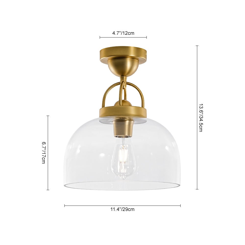 lightfixturesusa-1-light-clear-glass-dome-shade-semi-flush-mount-ceiling-light-brass-932229