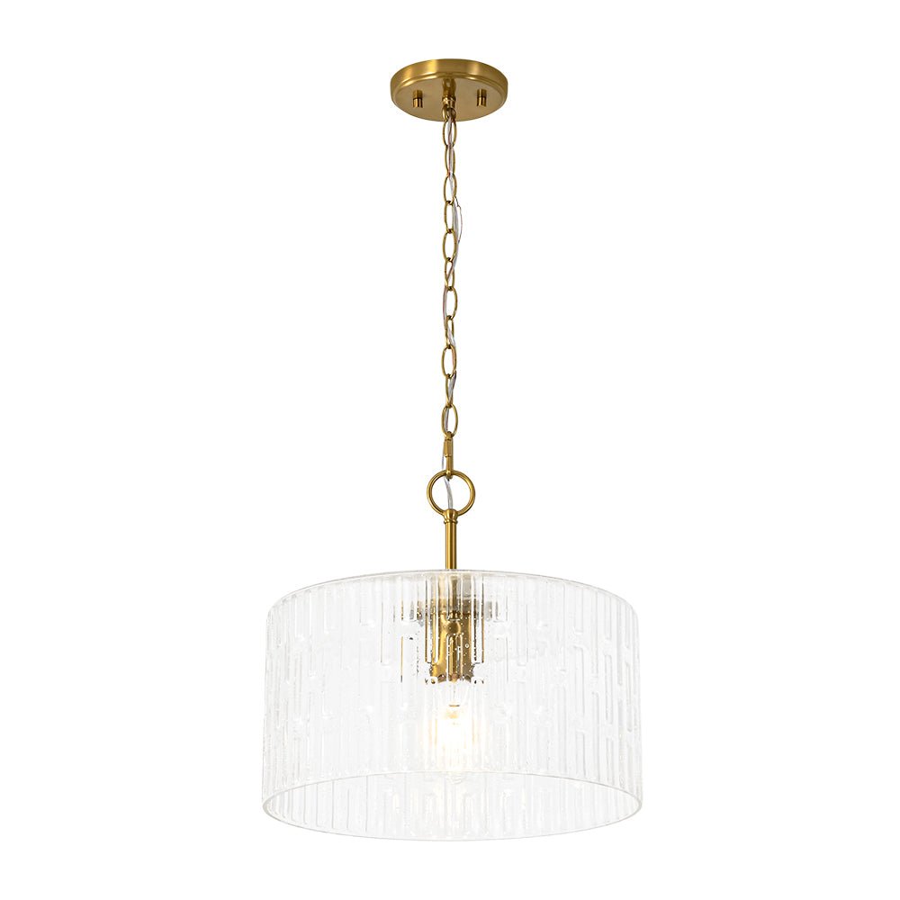lightfixturesusa-1-light-clear-striped-glass-drum-semi-flush-round-cage-pendant-chandelier-brass-7287849