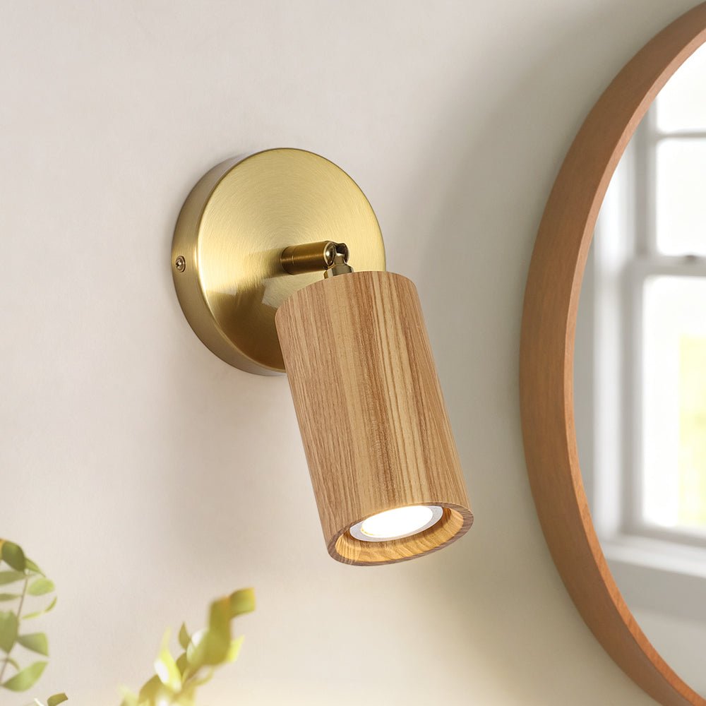lightfixturesusa-1-light-gu10-adjustable-wooden-ceiling-spotlight-track-light-ceiling-light-ash-1-pack-8293694 LightFixturesUSA - 1 - Light GU10 Adjustable Wooden Ceiling Spotlight Track Light - Ceiling Light - Ash - 1 Pack -