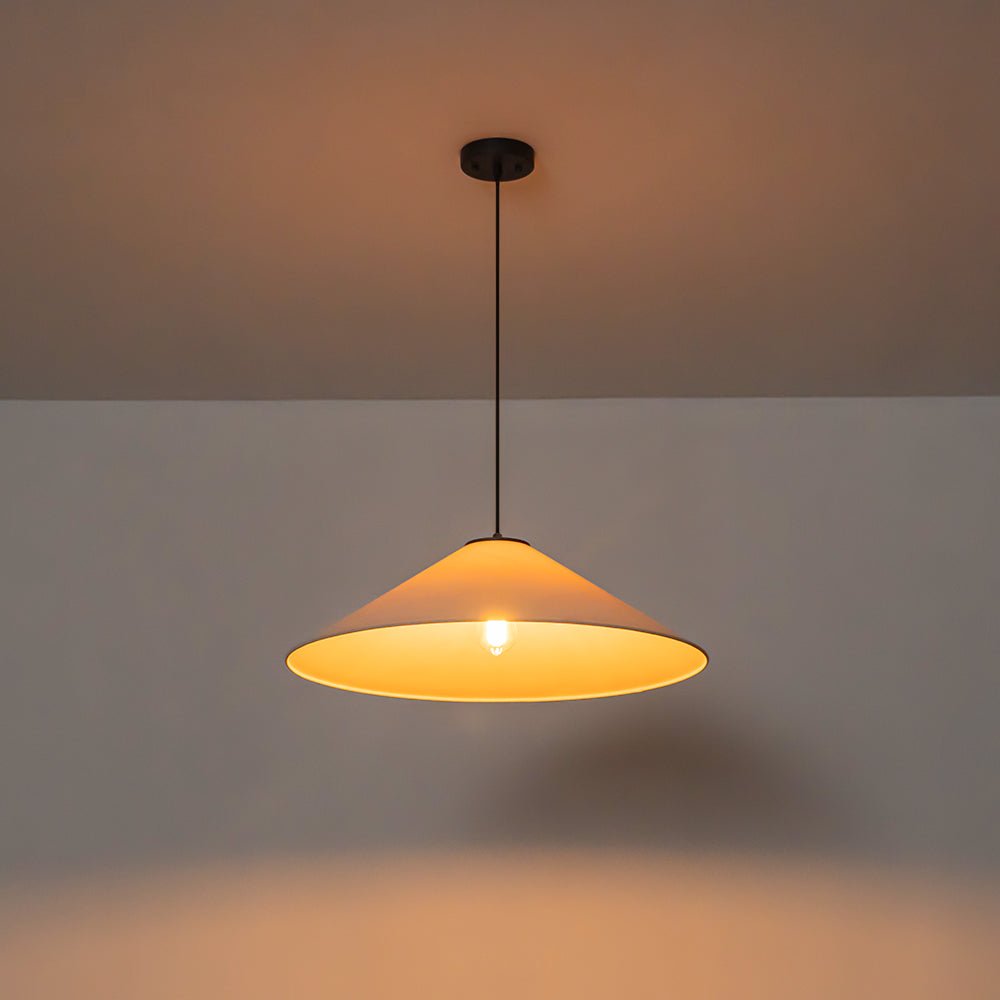 lightfixturesusa-1-light-large-white-linen-shallow-conical-cage-pendant-ceiling-light-17-in-1825985