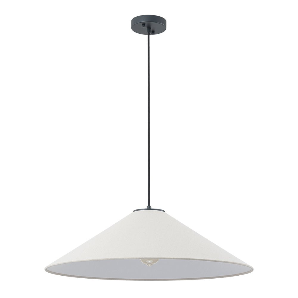 lightfixturesusa-1-light-large-white-linen-shallow-conical-cage-pendant-ceiling-light-17-in-2700065