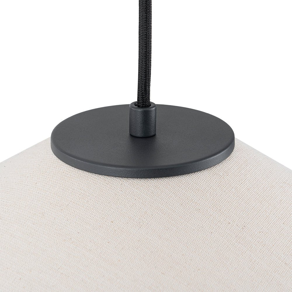 lightfixturesusa-1-light-large-white-linen-shallow-conical-cage-pendant-ceiling-light-17-in-7053618
