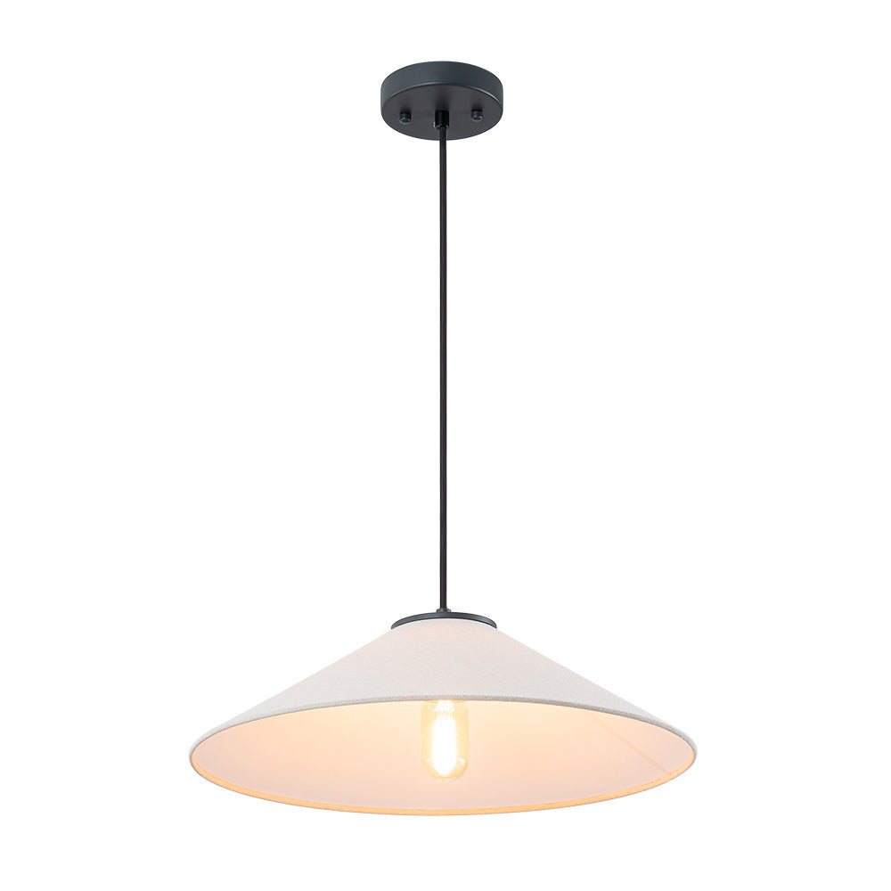 lightfixturesusa-1-light-large-white-linen-shallow-conical-cage-pendant-ceiling-light-17-in-8520481