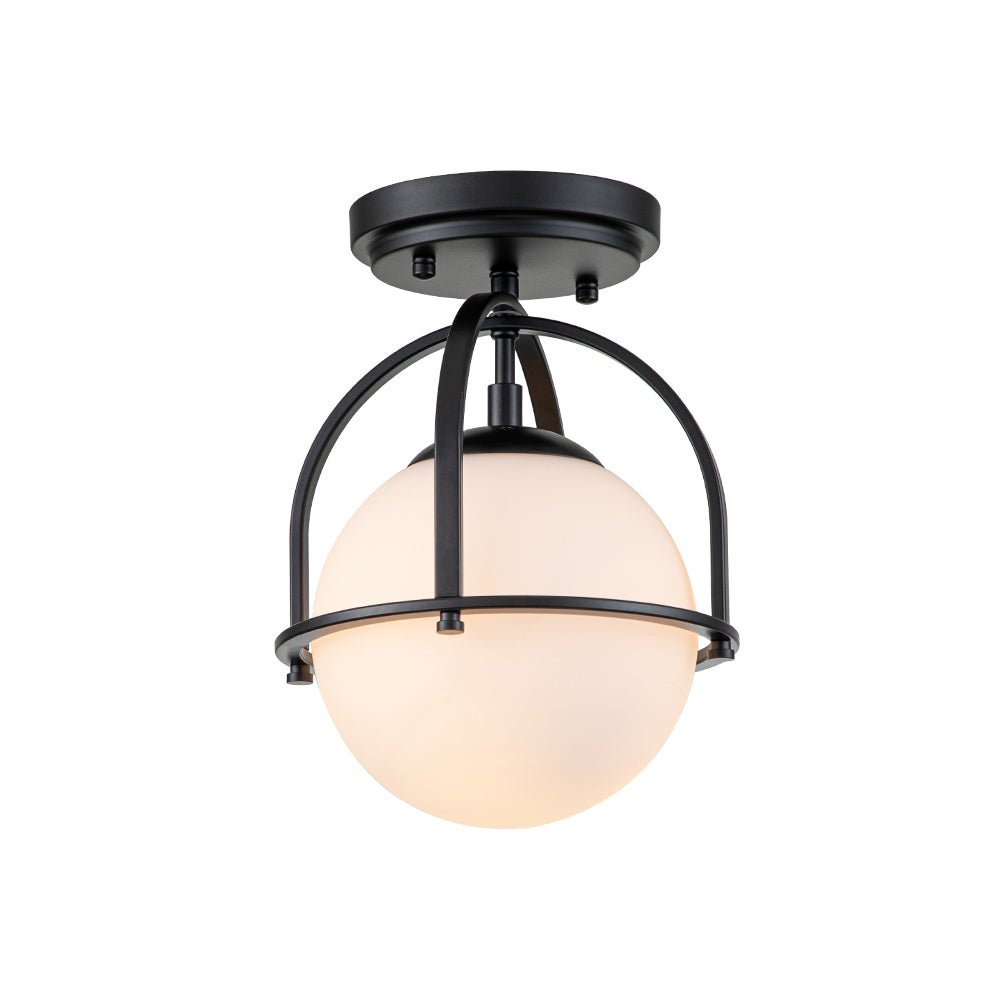 lightfixturesusa-1-light-opal-glass-sphere-semi-flush-mount-ceiling-light-black-672942