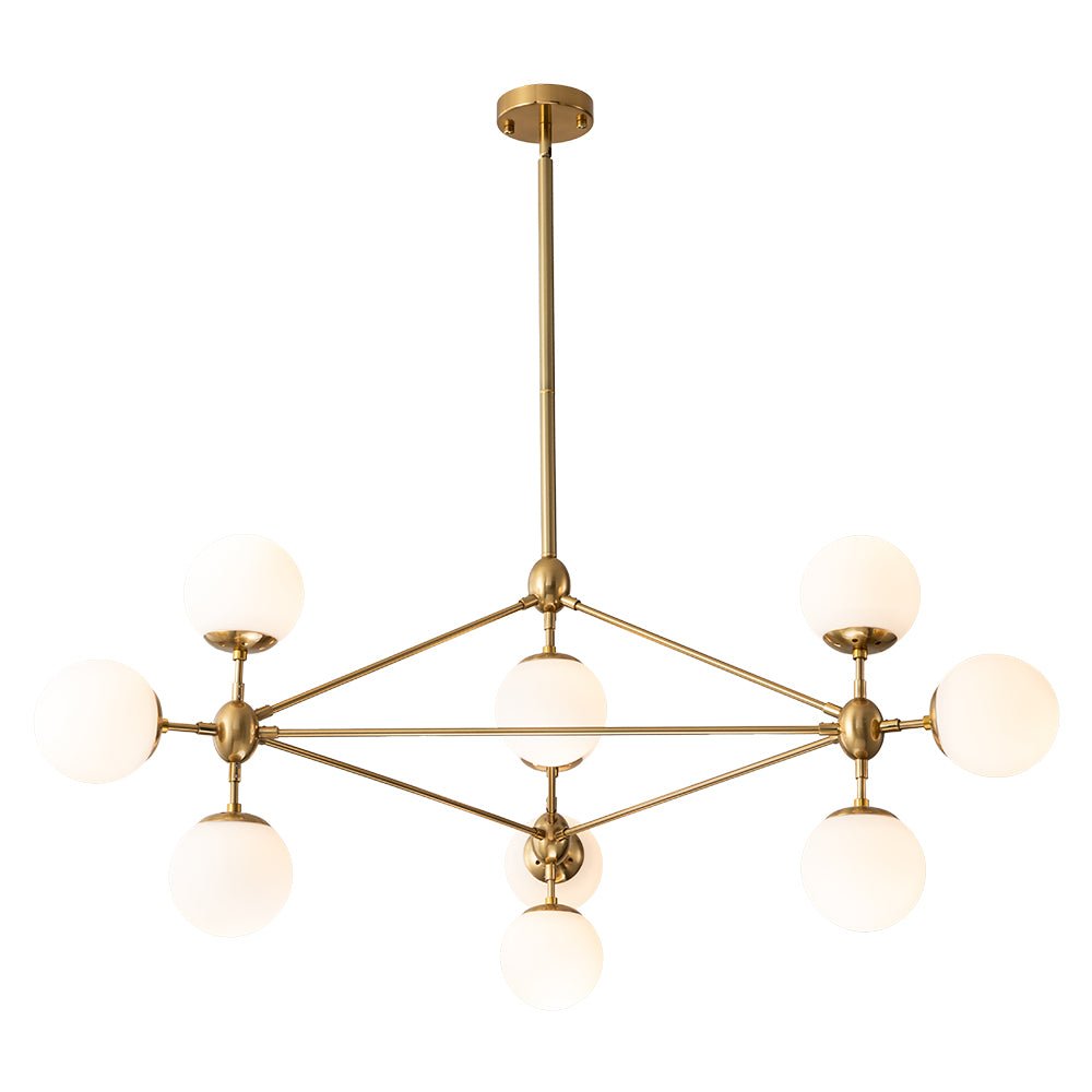 lightfixturesusa-10-light-frosted-glass-globe-geometric-chandelier-chandelier-black-10-lt-771965