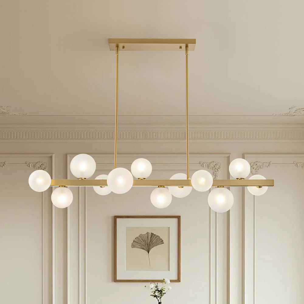 lightfixturesusa-12-light-brass-frosted-glass-bubble-linear-chandelier-chandelier-brass-546543 LightFixturesUSA-12-Light Brass Frosted Glass Bubble Linear Chandelier-Chandelier-Brass-