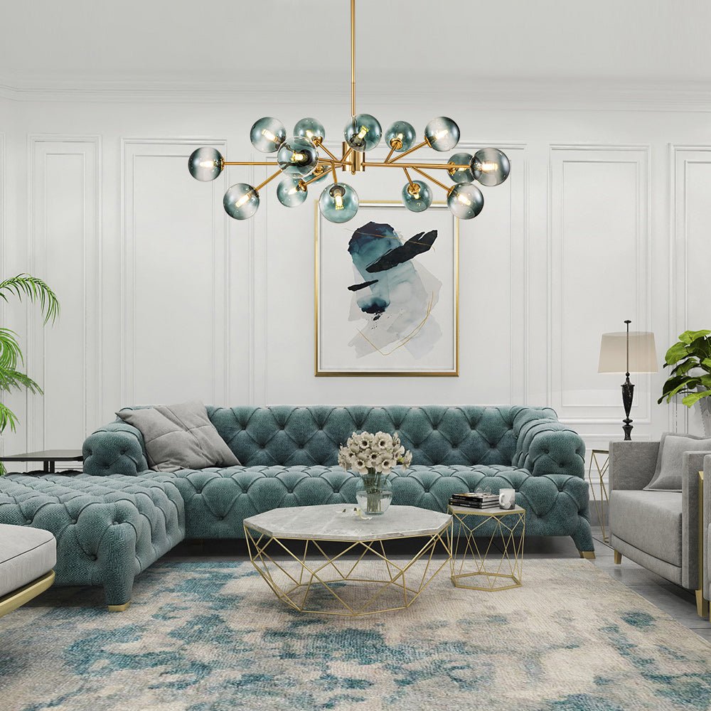 lightfixturesusa-15-light-branch-blue-glass-globe-bubble-chandelier-chandelier-black-15-lt-799066