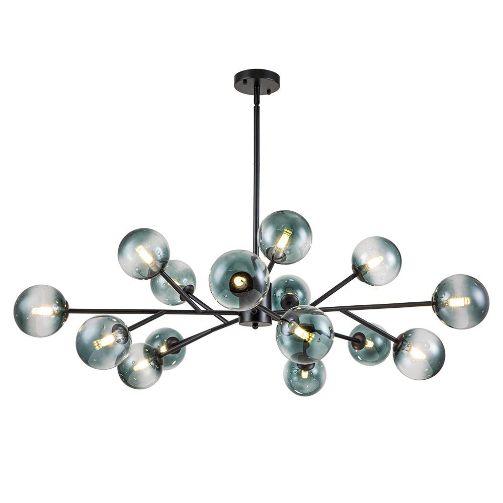 lightfixturesusa-15-light-branch-blue-glass-globe-bubble-chandelier-chandelier-gold-15-lt-231386