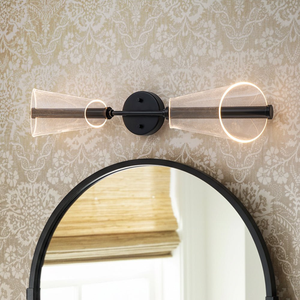 lightfixturesusa-2-light-dimmable-led-up-down-conical-vanity-wall-sconce-wall-sconce-black-1-pack-8536805 LightFixturesUSA - 2 - Light Dimmable LED Up Down Conical Vanity Wall Sconce - Wall Sconce - Black - 1 Pack -
