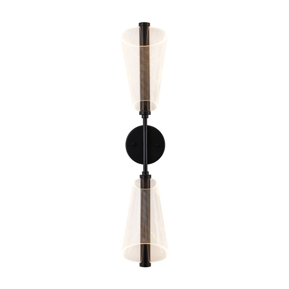 lightfixturesusa-2-light-dimmable-led-up-down-conical-vanity-wall-sconce-wall-sconce-black-2-packs-6301609