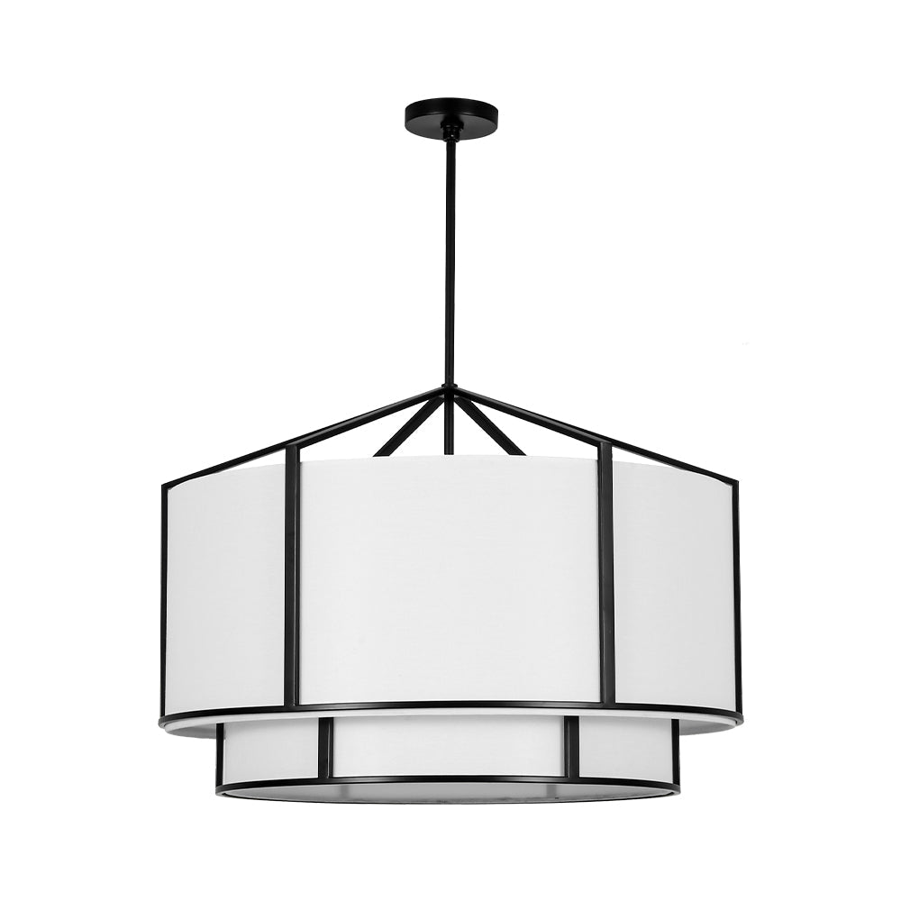 lightfixturesusa-2-tier-large-white-fabric-drum-cage-chandelier-chandelier-28-in-3651748
