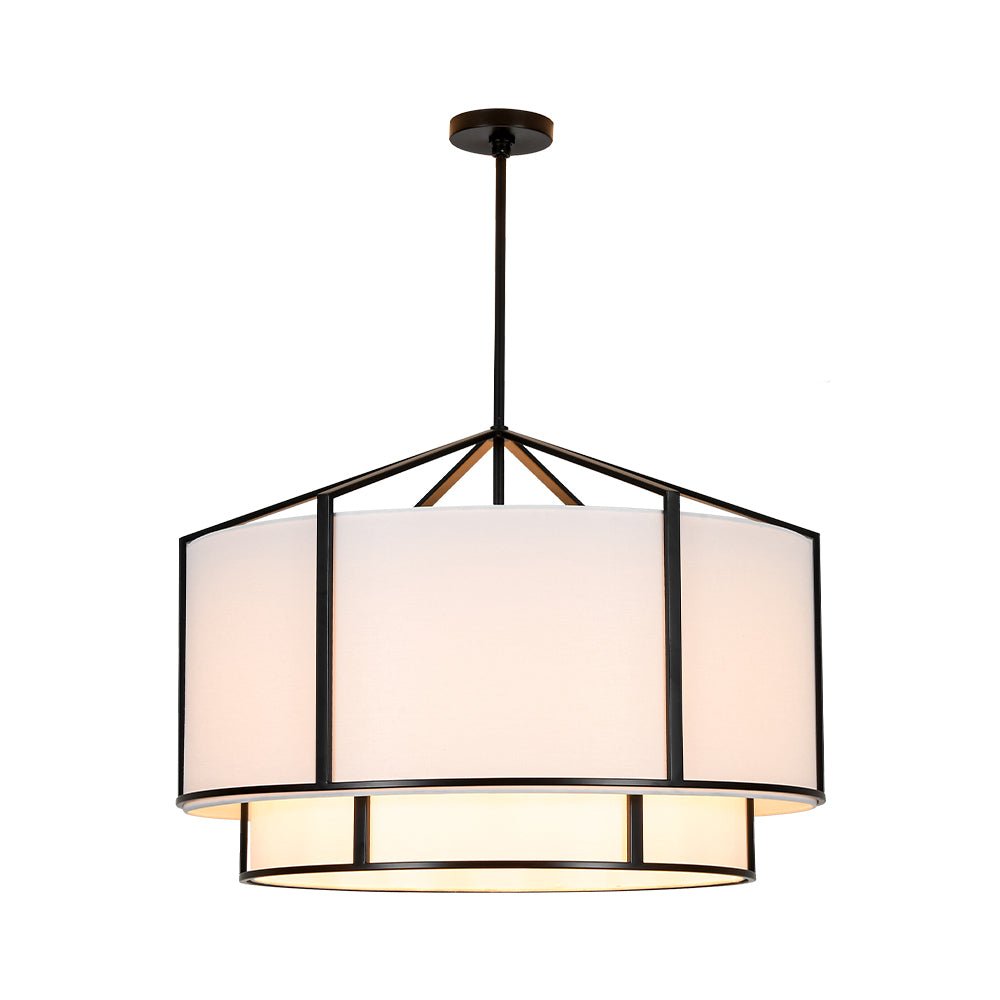 lightfixturesusa-2-tier-large-white-fabric-drum-cage-chandelier-chandelier-28-in-7271246