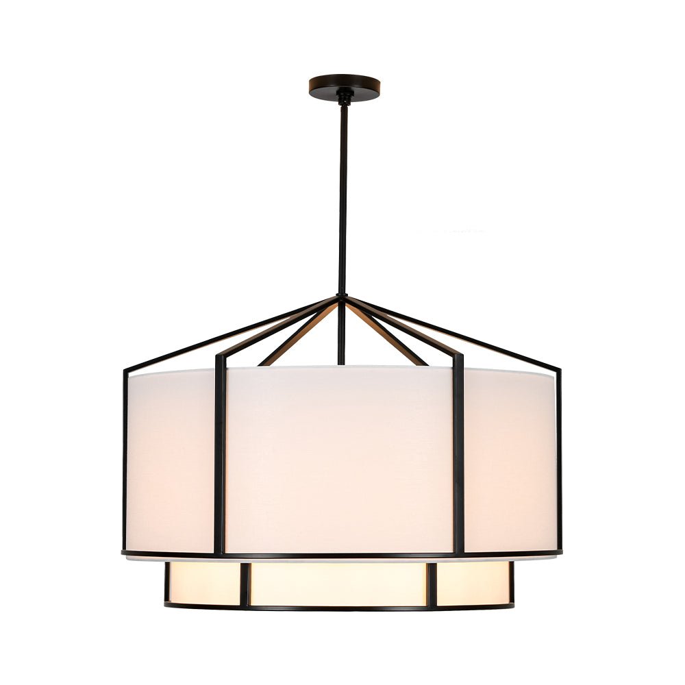 lightfixturesusa-2-tier-large-white-fabric-drum-cage-chandelier-chandelier-28-in-7871712