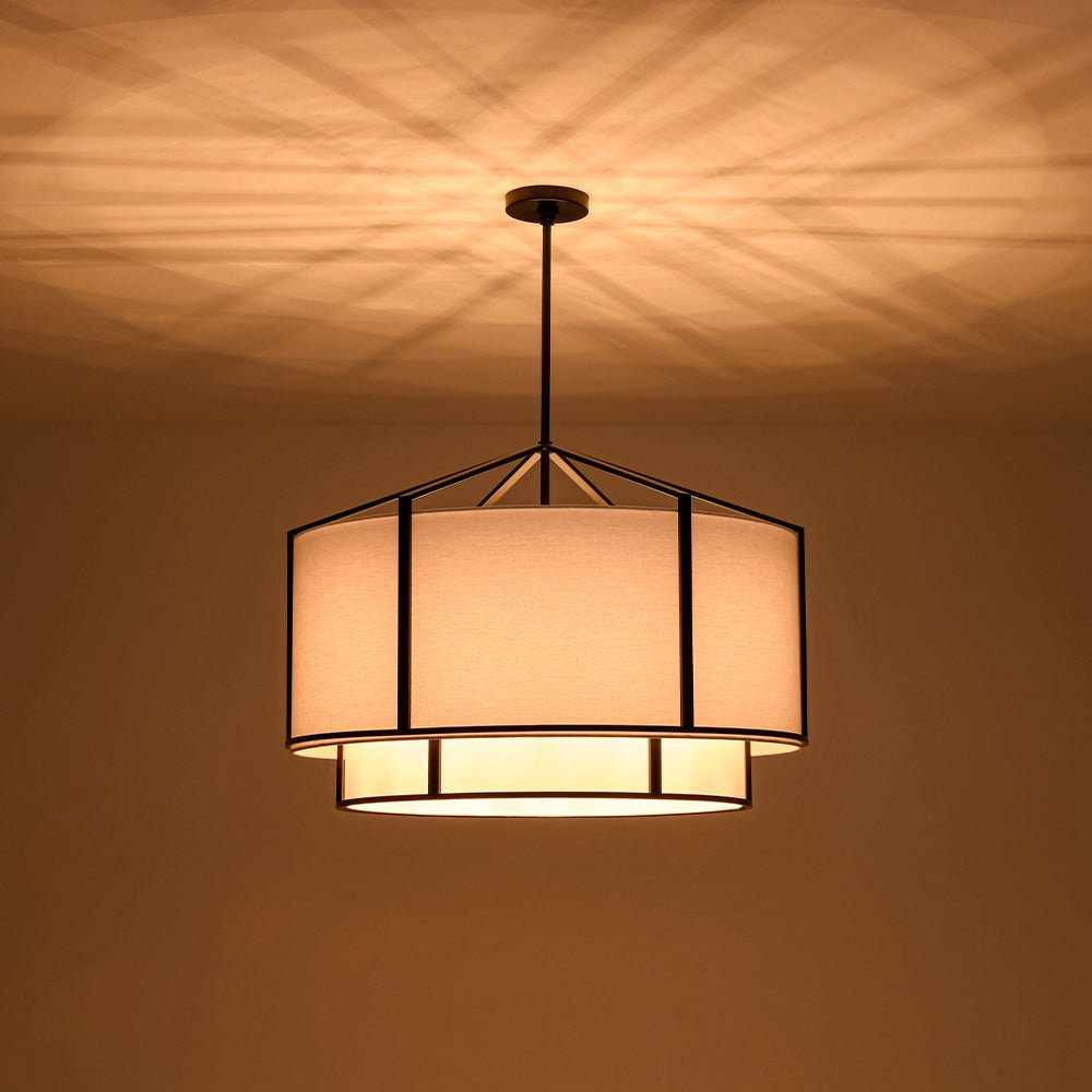 lightfixturesusa-2-tier-large-white-fabric-drum-cage-chandelier-chandelier-28-in-9198901