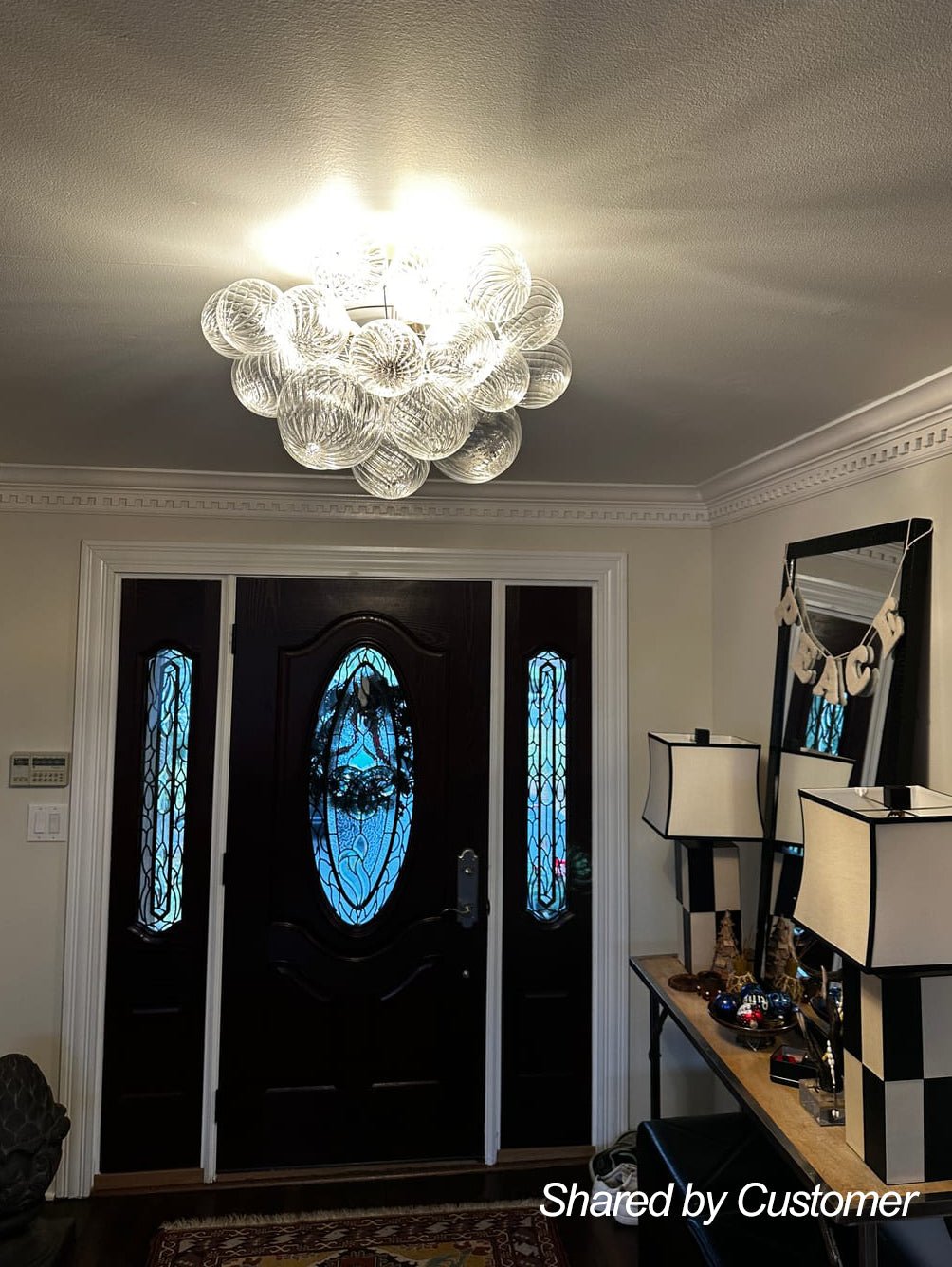 lightfixturesusa-3-light-brass-cluster-ribbed-glass-bubble-semi-flush-chandelier-chandelier-351779