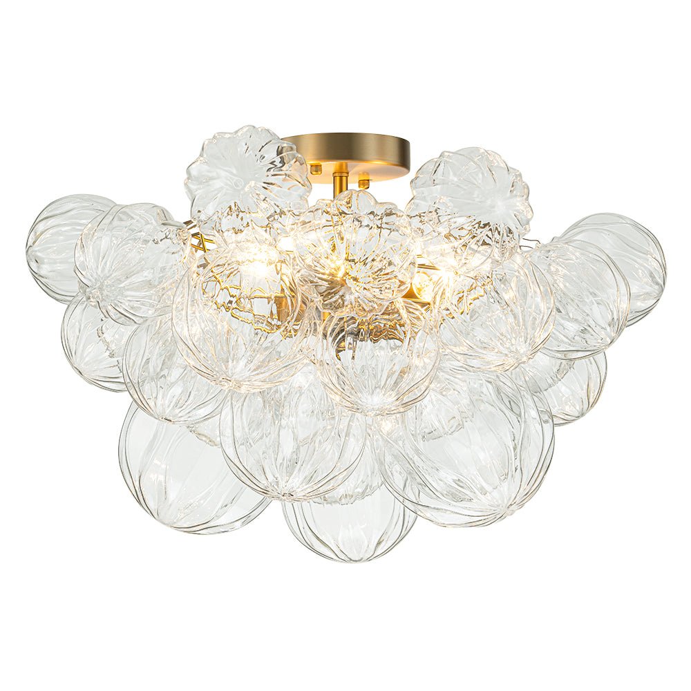 lightfixturesusa-3-light-brass-sculpture-glass-globe-bubble-semi-flush-chandelier-chandelier-brass-3-lt-pre-order-454211