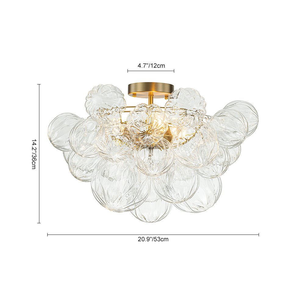 lightfixturesusa-3-light-brass-sculpture-glass-globe-bubble-semi-flush-chandelier-chandelier-brass-3-lt-pre-order-641678