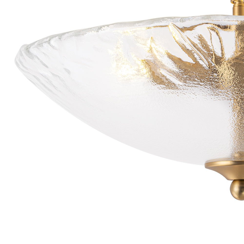 lightfixturesusa-3-light-brass-textured-glass-bowl-round-semi-flush-mount-ceiling-light-clear-glass-3111352